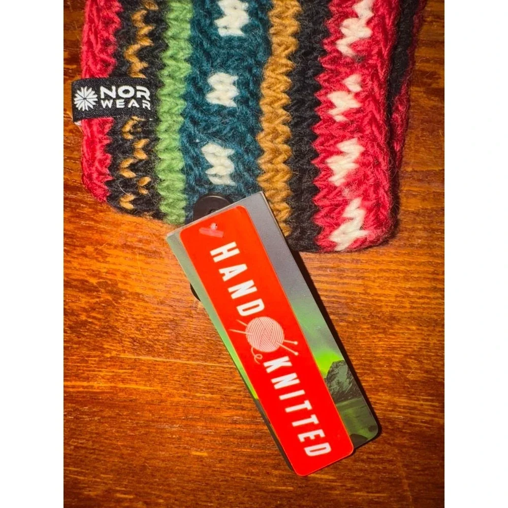 Nor Wear Norwegian Knit Wool Headband Ear Warmer Nordic Fair Isle Winter Boho